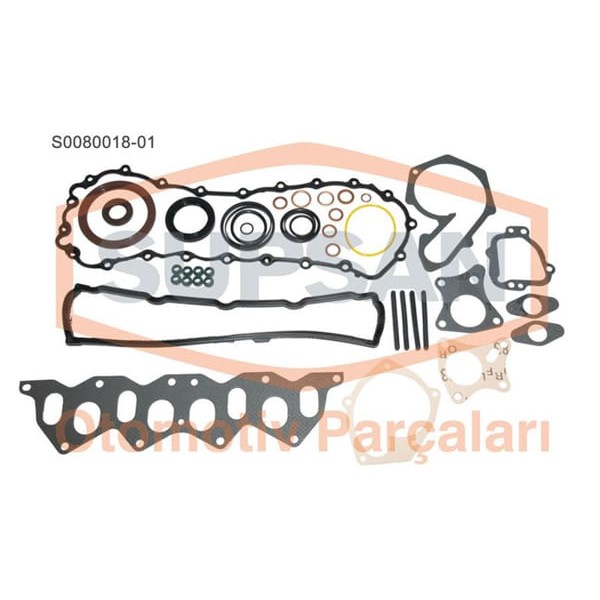 SUPSAN S0080018-1 Motor Takım Conta Kangoo Em 1.9D F8Q Keçelı Silindir Kapaksız