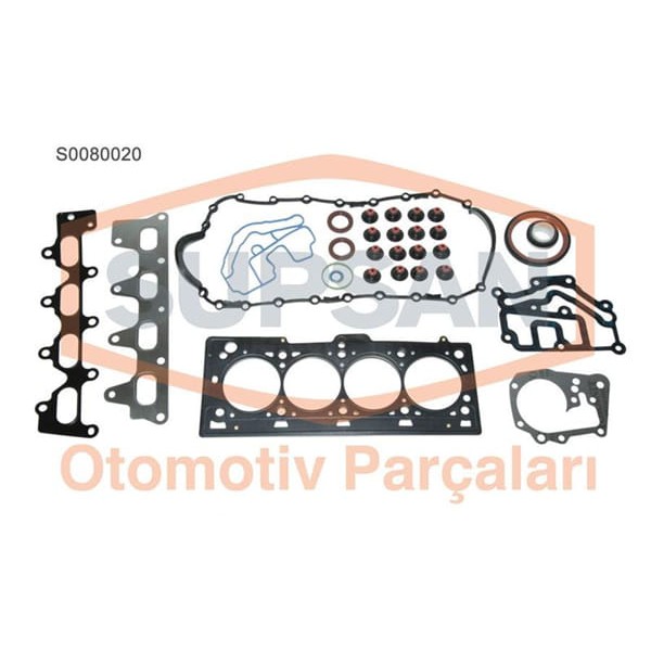 SUPSAN S0080020 Motor Takım Conta CLIO II III Megane I II Megane III 04- Laguna I II Scenic II III G 