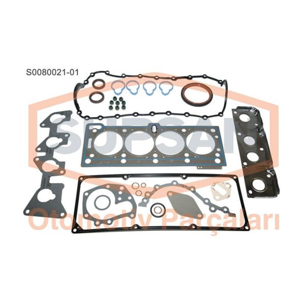 SUPSAN S0080021-1 Motor Takım Conta Megane 1.6 8V K7M 1.4 Keçelı Silindir Kapaklı 