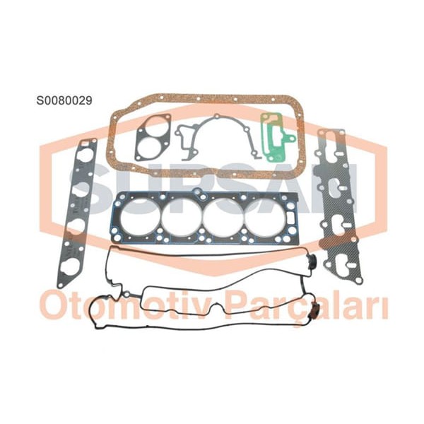 SUPSAN S0080029 Motor Takım Conta Astra F G Vectra A B 2.0 16V X20Xev X22Xe Keçesiz Silindir Kapaklı 