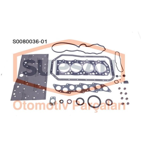 SUPSAN S0080036-1 Motor Takım Conta Starex H100 / L300 Yeni Model Keçelı Silindir Kapaklı