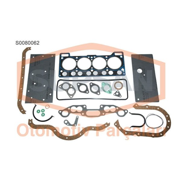 SUPSAN S0080062 Motor Takım Conta Renault 12 1.4 Keçesiz Silindir Kapaklı