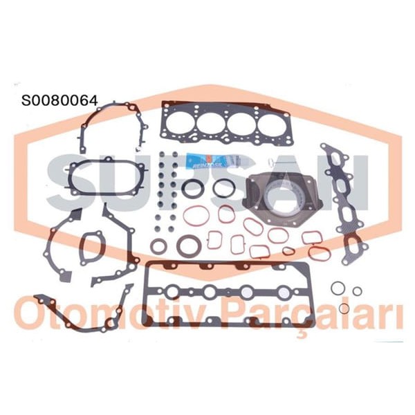SUPSAN S0080064 Motor Takım Conta Palio Grande Punto 1.2 1.4 16V 95Hp Keçelı Silindir Kapaklı