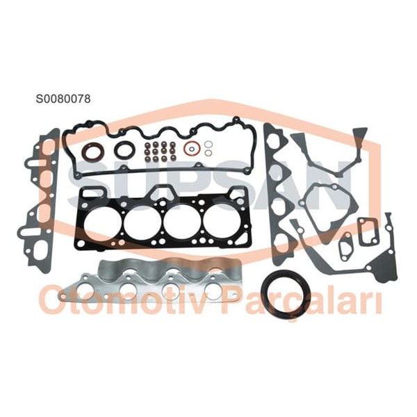 SUPSAN S0080078 Motor Takım Conta Accent 95-00 Accent Mılenyum-Admıre 00-06 1.5 12V Tam Keçelı Silin 