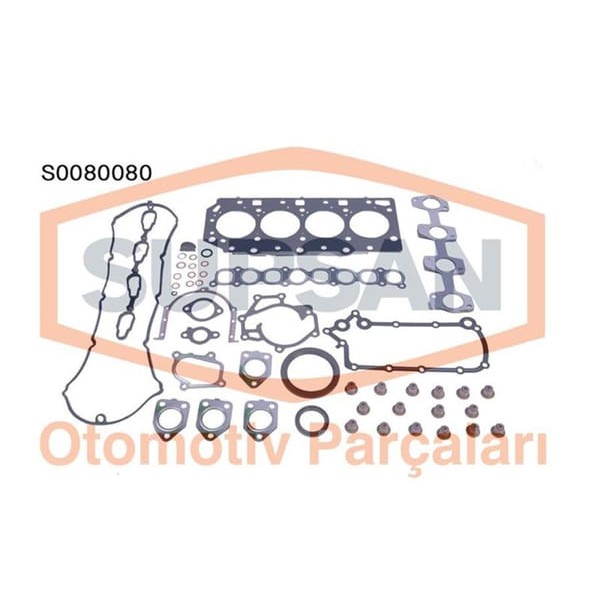 SUPSAN S0080080 Motor Takım Conta Starex / Sorento 2.5 CRDI Tam Keçelı Silindir Kapaklı 