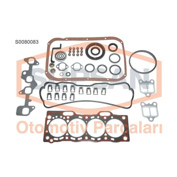 SUPSAN S0080083 Motor Takım Conta Full Corolla Ae100 Ae101 93-98 1.3 2E 12V 