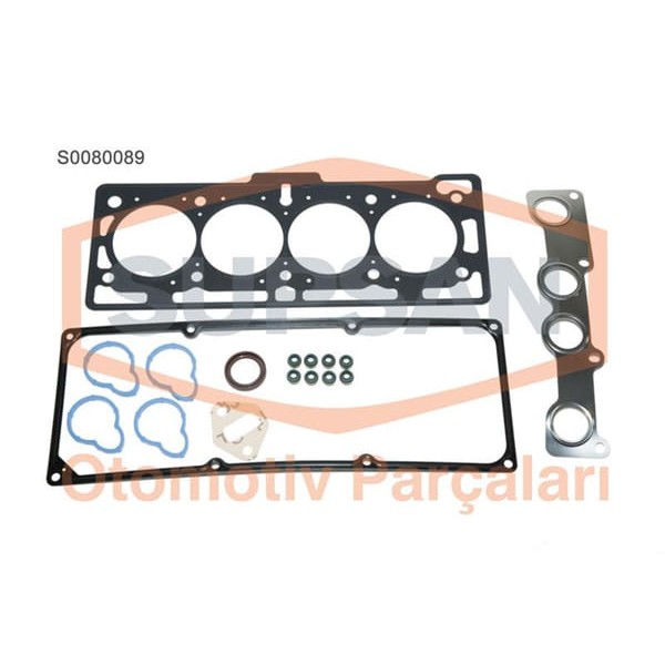 SUPSAN S0080089 Motor Takım Conta Logan Sandero 1.4 8V K7J 1.6 8V K7M Eng 750 710 Tam Keçelı Subap L 