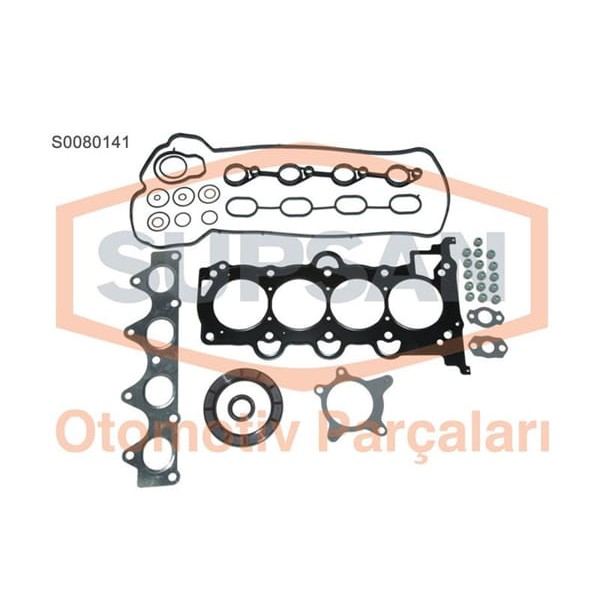 SUPSAN S0080141 Motor Takım Conta İ20 İ30 / Ceed Cerato 1.4 1.6 1.6 G4Fc Tam Keçelı Subap Lastıklı S
