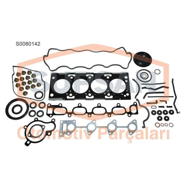 SUPSAN S0080142 Motor Takım Conta Tucson / Sportage 2.0 CRDI D4Ea Tam Keçelı Subap Lastıklı Skclı 