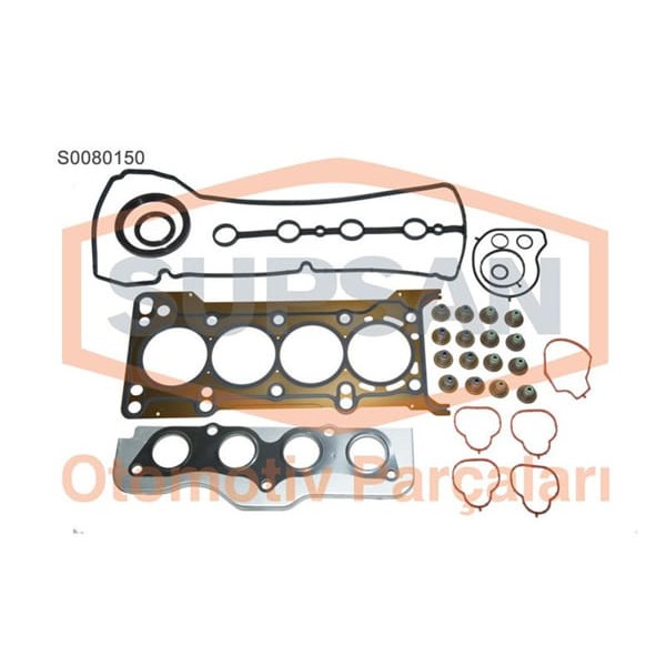 SUPSAN S0080150 Motor Takım Conta Mazda 3 16V Bk16 Eng. B6Ze-Z6 Tam Keçelı Subap Lastıklı Skclı