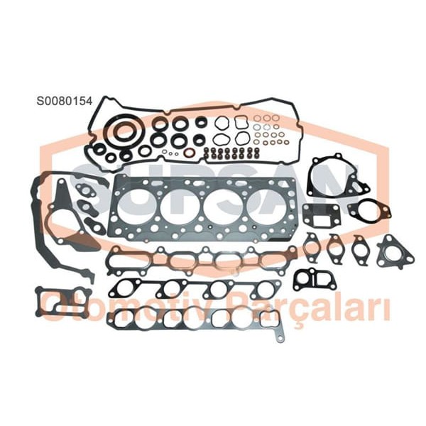 SUPSAN S0080154 Motor Takım Conta Primera 1.6 16V Eng. Qg16 Tam Keçelı Subap Lastıklı Skclı 
