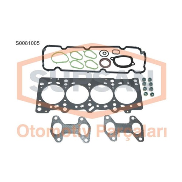 SUPSAN S0081005 Motor Takım Conta Üst Palio Doblo Yeni Model 1.2 8V Keçelı Skc Lı