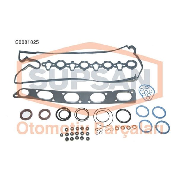 SUPSAN S0081025 Motor Takım Conta Üst Master II / Movano 2.5 DCI G9U Subap Lastıklı Skc Sız 