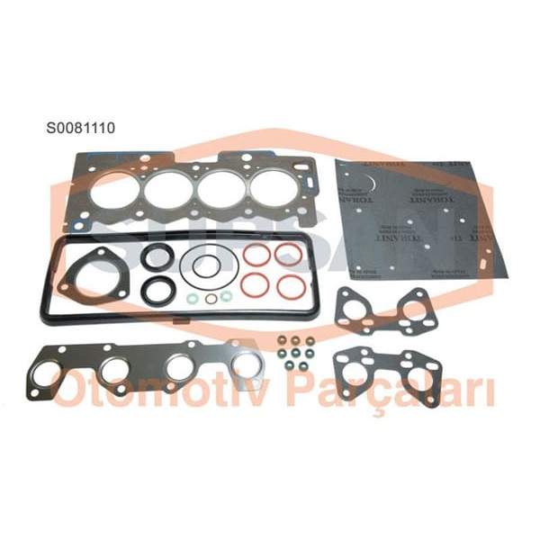 SUPSAN S0081110 Motor Takım Conta Üst 106 206 306 1.4 8V Eng.Tu3Jp Tu3A Keçelı Skc Sız 