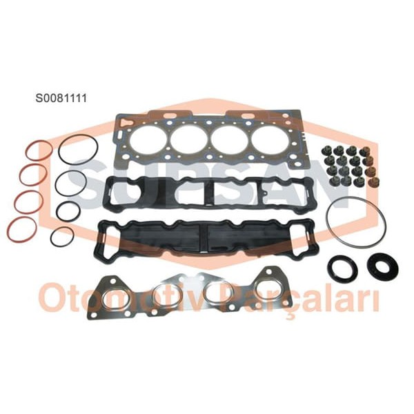 SUPSAN S0081111 Motor Takım Conta Üst 1.4 16V 1.4 88Hp Et3J Keçelı Skc Sız