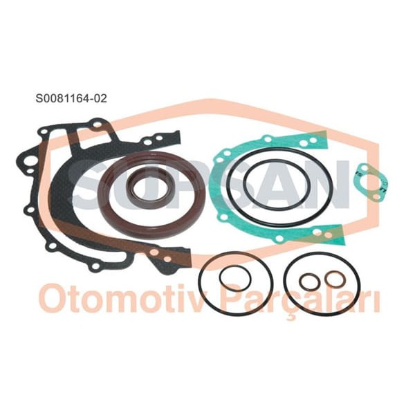 SUPSAN S0081164-2 Motor Takım Conta Alt Transporter T4 Lt35 2.4D Aab Keçelı Silindir Kapaklı 5 Silin 