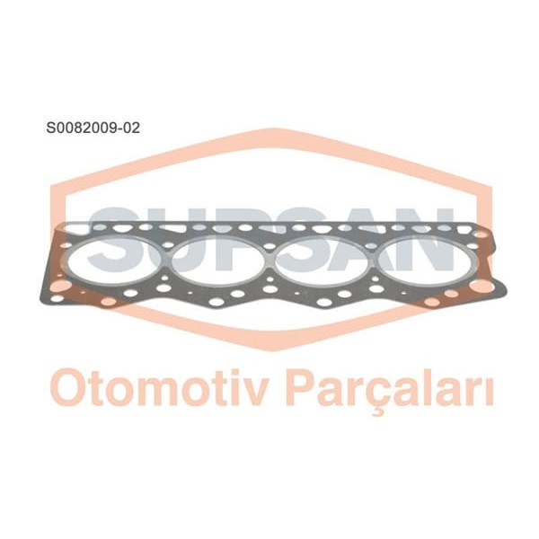 SUPSAN S0082009-2 Silindir Kapak Contası 2 Delık Ducato 2.5 Td 8140.27 Saçlı 