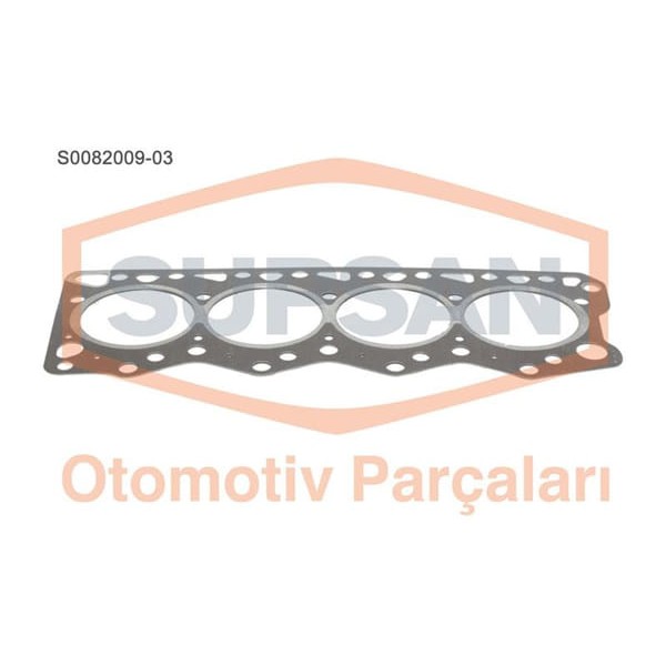 SUPSAN S0082009-3 Silindir Kapak Contası 3 Delık Ducato 2.5 Td 8140.27 Saçlı 