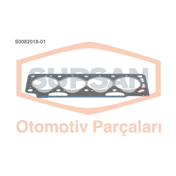 SUPSAN S0082018-1 Silindir Kapak Contası 1 Delık R19 CLIO Express Kangoo Megane 1.9D F8Q Saçlı KlınG