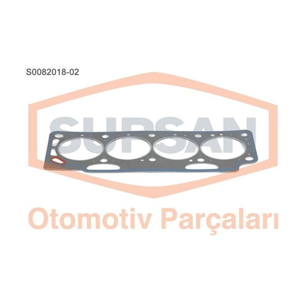 SUPSAN S0082018-2 Silindir Kapak Contası 2 Delık R19 CLIO Express Kangoo Megane 1.9D F8Q Saçlı KlınG 