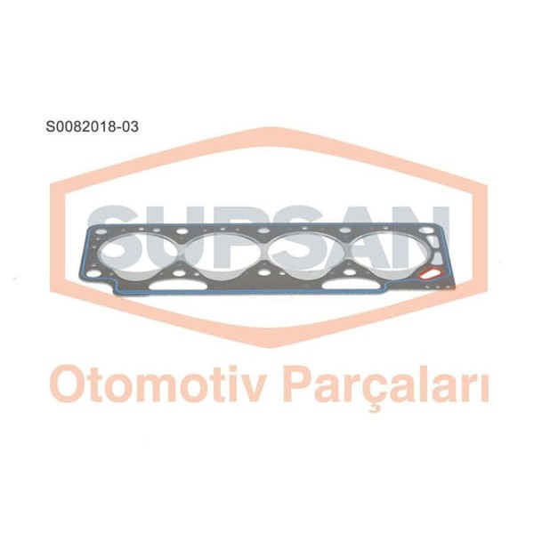 SUPSAN S0082018-3 Silindir Kapak Contası 3 Delık R19 CLIO Express Kangoo Megane 1.9D F8Q Saçlı KlınG 