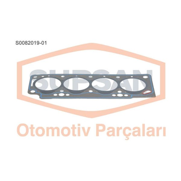 SUPSAN S0082019-1 Silindir Kapak Contası 1 Delık R19 CLIO Kangoo Megane 1.9D F8Q Saçlı KlınGrit 