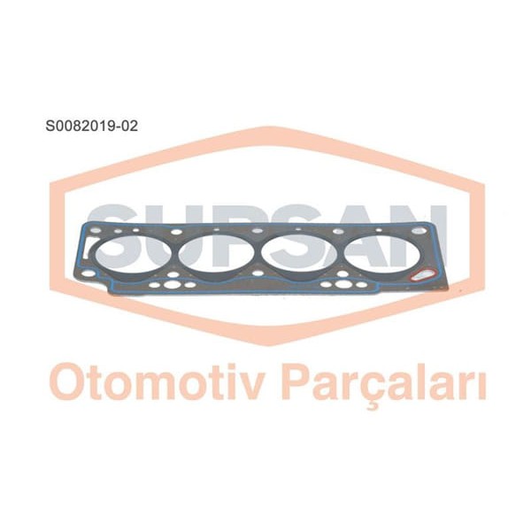 SUPSAN S0082019-2 Silindir Kapak Contası 2 Delık R19 CLIO II Kangoo Megane 1.9D F8Q Yeni Model Saçlı 