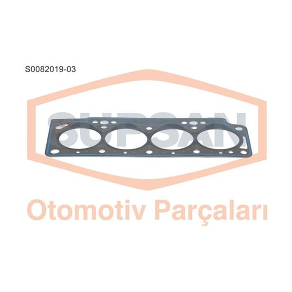 SUPSAN S0082019-3 Silindir Kapak Contası 3 Delık Kangoo Megane 1.9D F8Q Yeni Model Saçlı KlınGrit