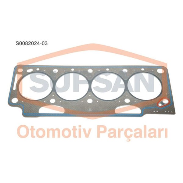 SUPSAN S0082024-3 Silindir Kapak Contası 3 Delık Kangoo Megane I Laguna Trafic 1.9 DCI F9Q Dtı Saçlı