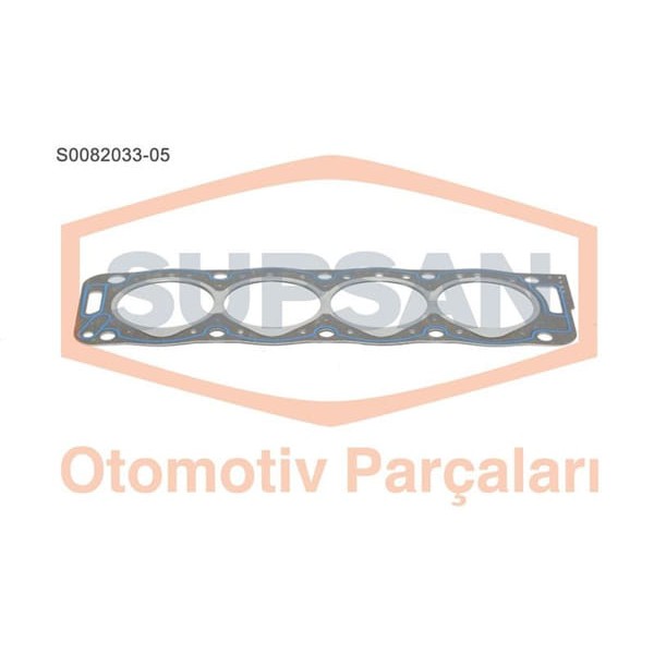SUPSAN S0082033-5 Silindir Kapak Contası 5 Çentık Partner 1.9D Xud9 1.8D Xud7 Saçlı KlınGrit 