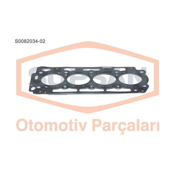 SUPSAN S0082034-2 Silindir Kapak Contası 3 Delık 206 207 307 Bipper / C1 C2 C3 Nemo / Fiesta Fusion 