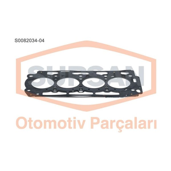 SUPSAN S0082034-4 Silindir Kapak Contası 4 Delık 206 207 307 Bipper / C1 C2 C3 Nemo / Fiesta Fusion 