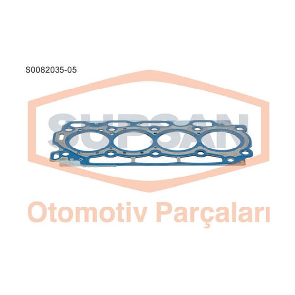 SUPSAN S0082035-5 Silindir Kapak Contası 5 Delık 307 308 407 Partner / C3 C4 C5 Berlingo / Cmax Fies 