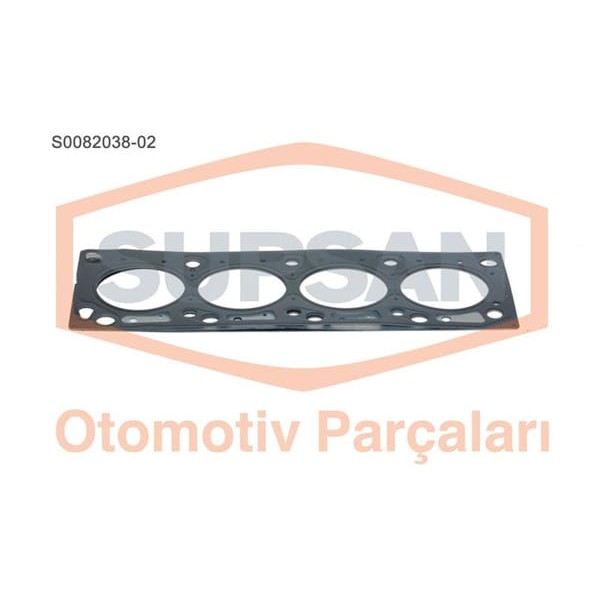 SUPSAN S0082038-2 Silindir Kapak Contası 2 Delık Cmax 07- Fiesta 00- Focus 98- Mondeo 07- Transit Co 