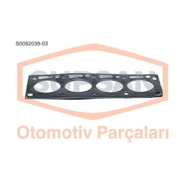 SUPSAN S0082038-3 Silindir Kapak Contası 3 Delık Cmax 07- Fiesta 00- Focus 98- Mondeo 07- Transit Co 