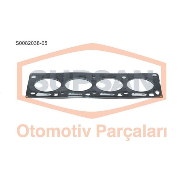 SUPSAN S0082038-5 Silindir Kapak Contası 5 Delık Cmax 07- Fiesta 00- Focus 98- Mondeo 07- Transit Co