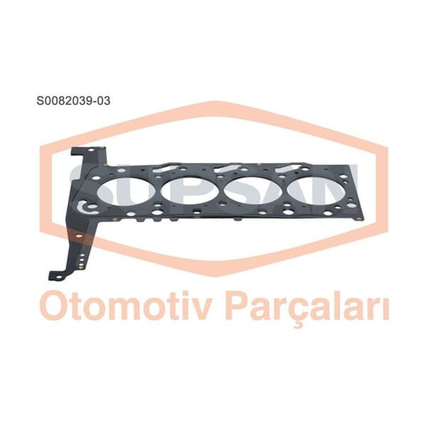 SUPSAN S0082039-3 Silindir Kapak Contası 3 Delık Transit V184 2.4L Puma Mls