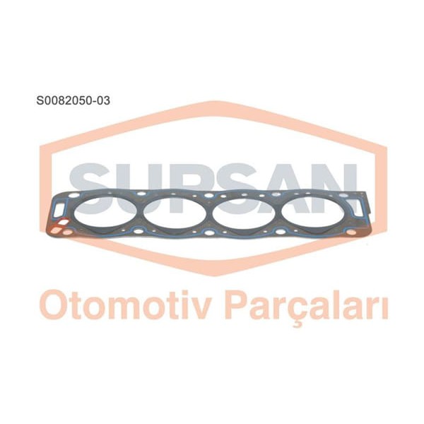 SUPSAN S0082050-3 Silindir Kapak Contası 3 Delık Partner 1.9D Xud9 1.8D Xud7 Saçlı KlınGrit 