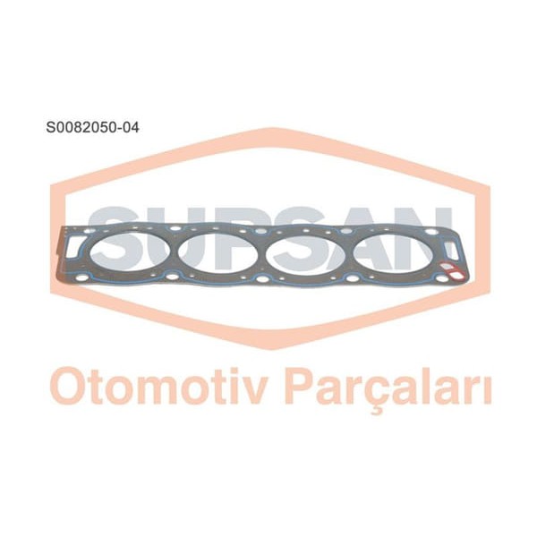 SUPSAN S0082050-4 Silindir Kapak Contası 4 Çentık Partner 1.9D Xud9 1.8D Xud7 Saçlı KlınGrit