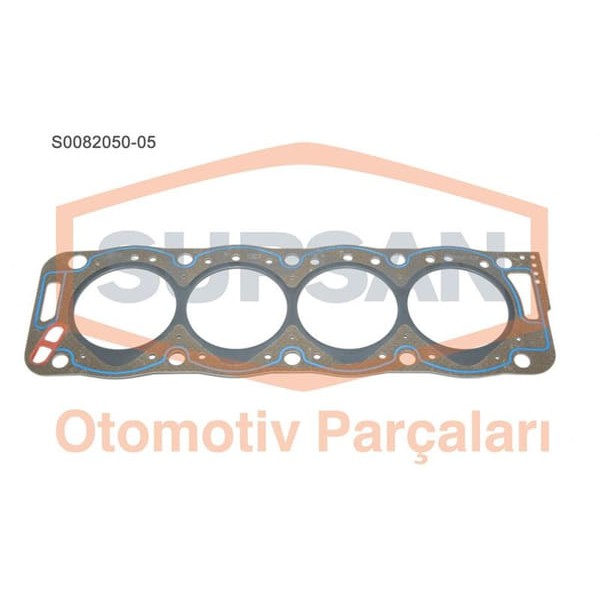 SUPSAN S0082050-5 Silindir Kapak Contası 5 Çentık Partner 1.9D Xud9 1.8D Xud7 Saçlı KlınGrit