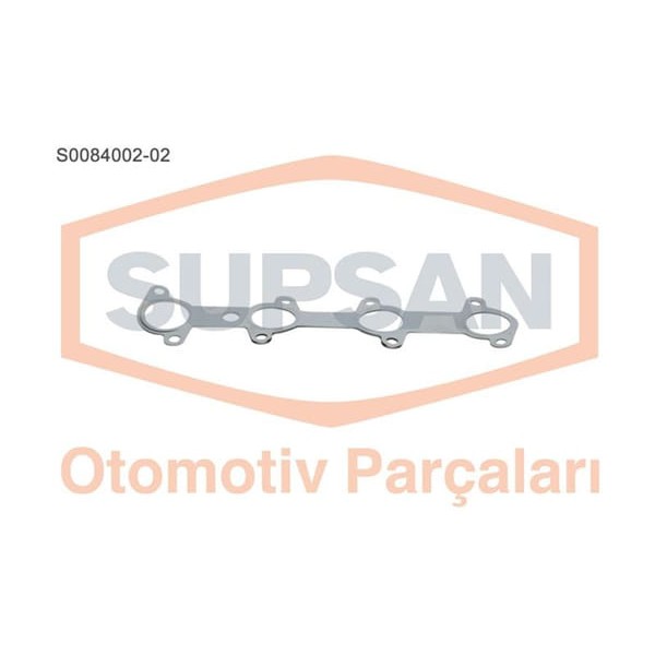SUPSAN S0084002-2 Manifold Contası Egzoz Doblo Marea Punto 1.9 Jtd Çelık 