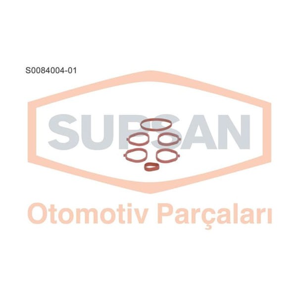 SUPSAN S0084004-1 Manifold Contası Emme Palio Albea Doblo Punto 1.2 16V Silikon 