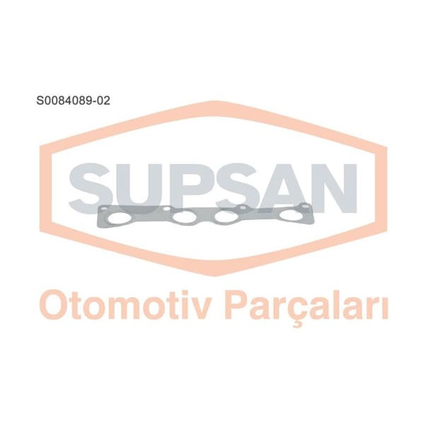 SUPSAN S0084089-2 Manifold Contası Logan 1.4 8V K7J 1.6 8V K7M Eng 750 710 Paslanmaz Çelık 
