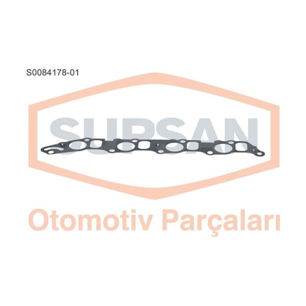 SUPSAN S0084178-1 Manifold Contası Emme Kauçuk Kaplamalı Sac Linea Brava Alfa 159 1.6 16V Mltıjet 