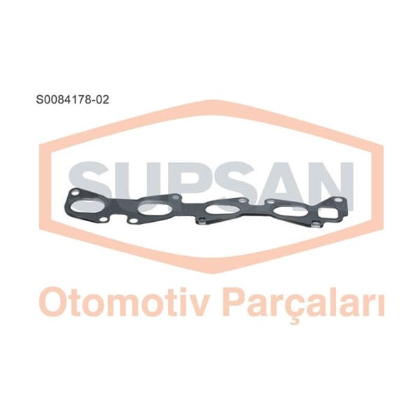 SUPSAN S0084178-2 Manifold Contası Egzoz Paslanmaz Çelık Linea Brava Alfa 159 1.6 16V Mltıjet 