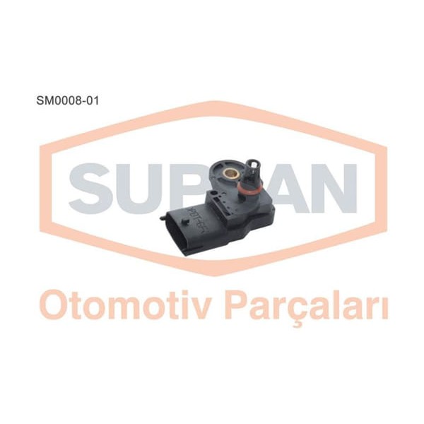 SUPSAN SM0008-1 Sensör Map Fiat Doblo 1.3 Mjtd 223 A9.000 - Idea - Punto 1.3 16V Mjtd 199 A3.000 90H