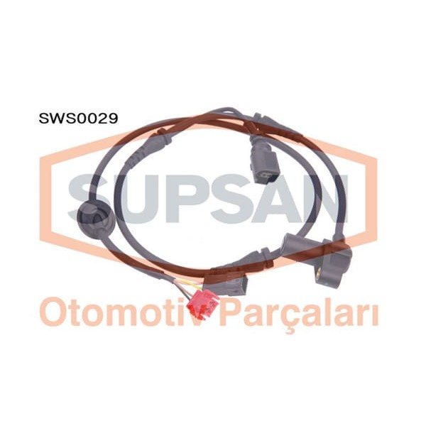 SUPSAN SWS0029 Sensör Abs VW Passat 1.6 Eng. Alz - 1.8T 20V Eng. Awm-Awt-Awl - 1.9 TDI Eng. Avb-Avf-