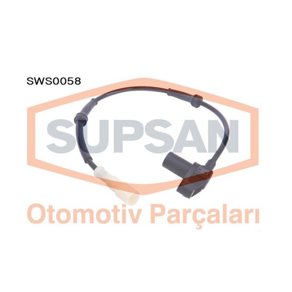 SUPSAN SWS0058 Sensör Abs Renault Clio II 1.2 D7F706-722-726-744-746-764 - 1.4İ Eng. E7J634-635-780/