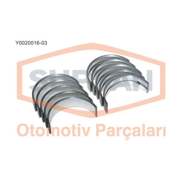 SUPSAN Y0020016-3 Ana Yatak 0.75 R19 Kangoo Megane Laguna 1.9D F8Q Em Ym