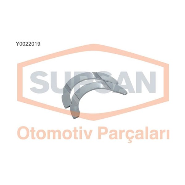SUPSAN Y0022019 Kenar Ay Yatak R19 CLIO II Symbol Kangoo Megane / Logan / Micra 1.4 8V K7J 1.6 8V K7 
